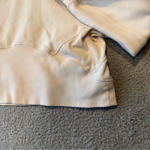 Lululemon Scuba Oversized Half-Zip Hoodie White Opal M/L - Picture 8 of 11